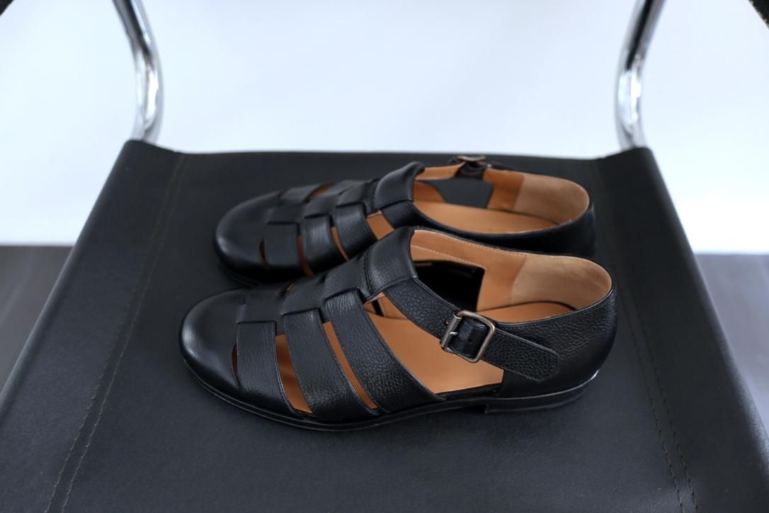 F.lli Giacometti FG166 .010 SCOZIA NERO Gurkha Sandals