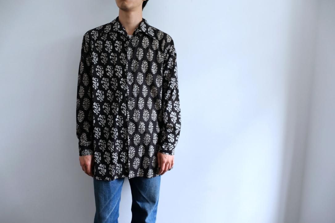 Niceness 22SS SLY アートチェックシャツ素材LINEN53%CUP