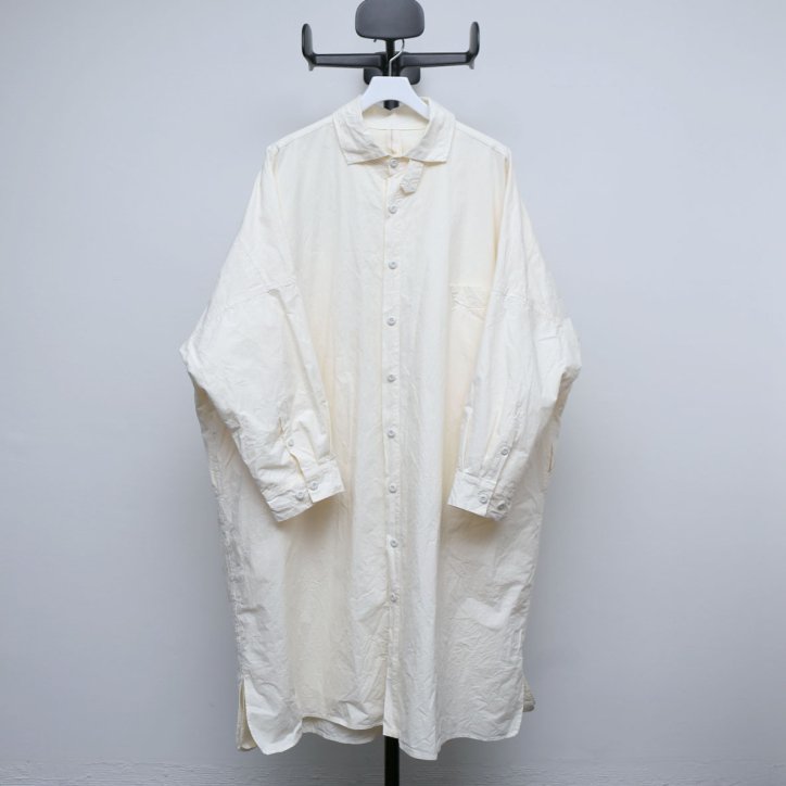 【Masnou design / マスノウ デザイン】Shirt Long(167c)　Ecru @kiretto_store