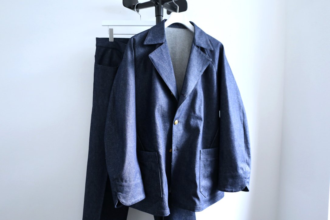 【la favola/ラファーボラ】RAGLAN WORK JACKET INDIGO　@kiretto_store 　町田セレクトショップ　キレット