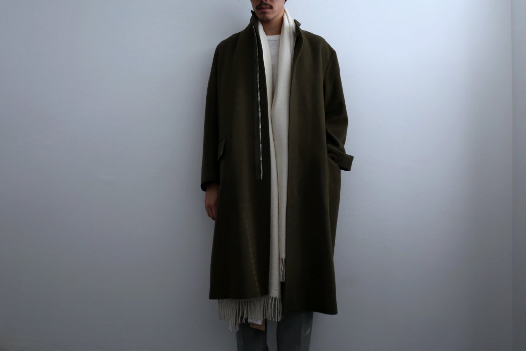 YLEVE × THE INOUE BROTHERS / イレーヴ ザ イノウエブラザーズ】DOUBLE FACE BRUSHED STOLE THE  INOUE BROTHERS IVORY @kiretto_store