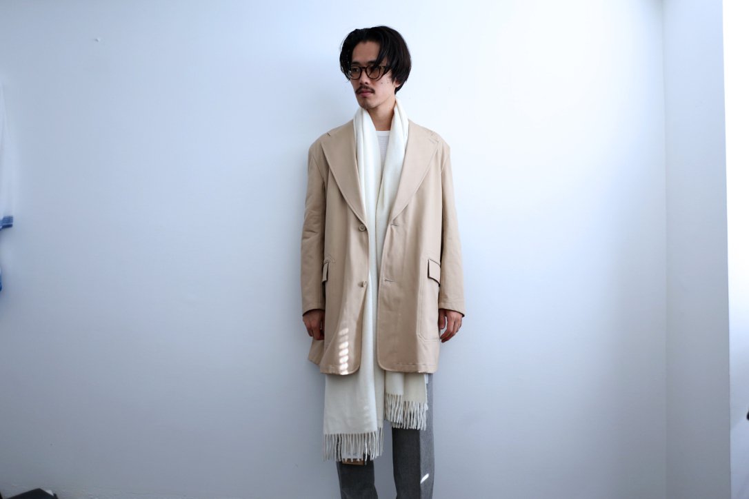 YLEVE × THE INOUE BROTHERS / イレーヴ ザ イノウエブラザーズ】DOUBLE FACE BRUSHED STOLE THE  INOUE BROTHERS IVORY @kiretto_store