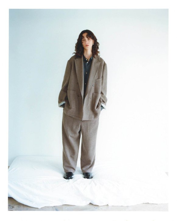 【ENCOMING / インカミング 】【22AW】DOUBLE BRESTED JACKET BEIGE -kiretto ,オンライン通販