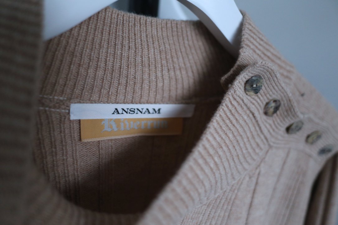 ANSNAM riverrun / アンスナム リヴァーラン Ribbed Marine Knit High