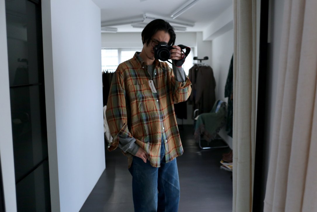 I Am Dork Long Sleeve Shirt Brown Check シャツ | metgp.com