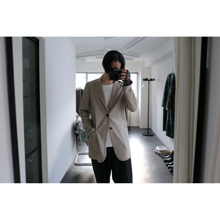 【CLASS Pool by CLASS/クラス】 【23SS】 CCDS01UNIB PLAIN WEAVE YAK WOOL JACKET  @kiretto_store