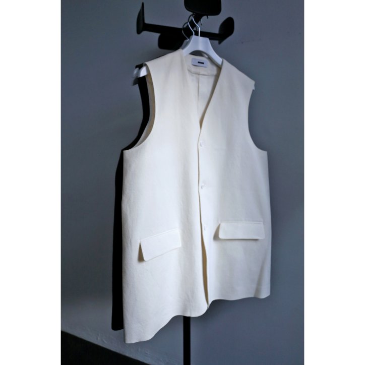 【REVERBERATE 】【23SS】LONG TAILORED WAISTCOAT WHITE -kirettoーv 通販/オンライン