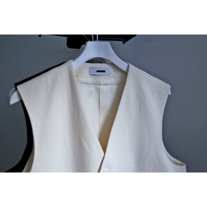 【REVERBERATE 】【23SS】LONG TAILORED WAISTCOAT WHITE -kirettoーv 通販/オンライン