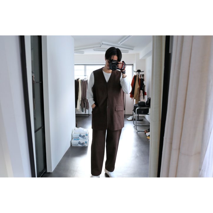 【REVERBERATE 】【23SS】LONG TAILORED WAISTCOAT