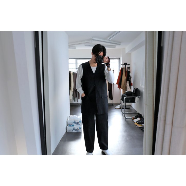 【REVERBERATE 】【23SS】LONG TAILORED WAISTCOAT BLACK -kirettoーv 通販/オンライン