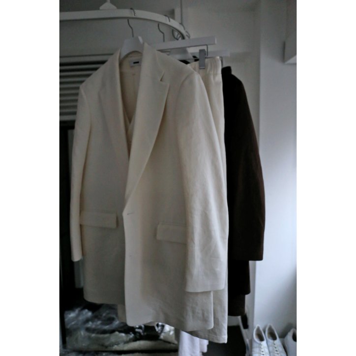 REVERBERATE/リバーバレート】LONG TALORED JACKET LINEN WHITE ...