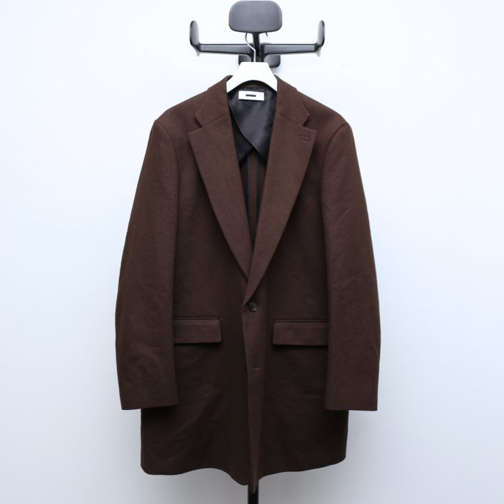 REVERBERATE/リバーバレート LONG TALORED JACKET LINEN BROWN