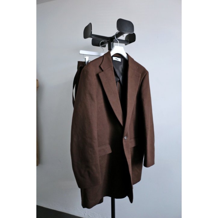 REVERBERATE/リバーバレート LONG TALORED JACKET LINEN BROWN ...