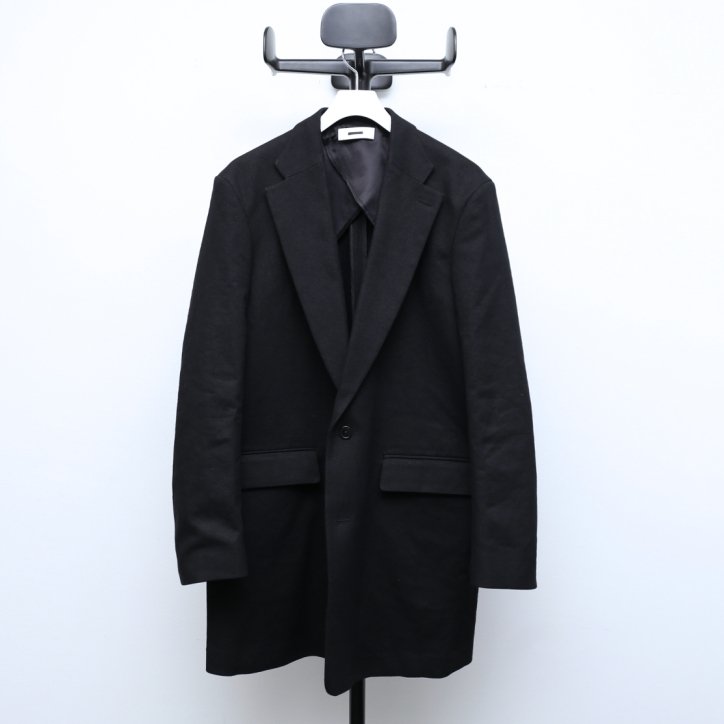 REVERBERATE/リバーバレート LONG TALORED JACKET LINEN BLACK