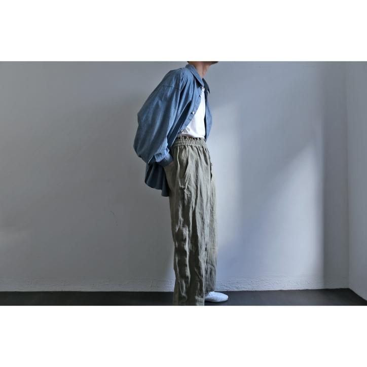 refomed / リフォメッド】【23SS】DONGOROSU WIDE PANTS GREEN-kitetto 