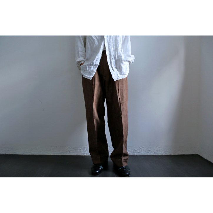 la favola/ラファーボラ】LINEN EAZY PANTS BROWN -kiretto 通販 