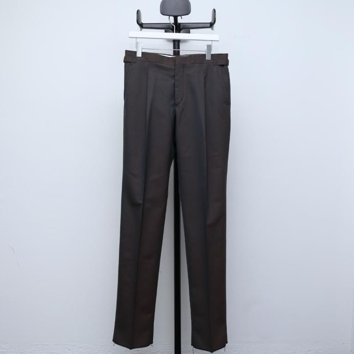 fendart 1 tuck trousers gray tf - スラックス