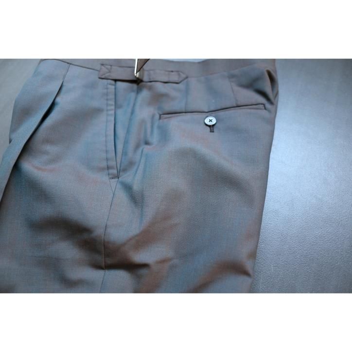 Fendart / フェンダール】1tuck Trousers Wool/Mohair Brown -kiretto