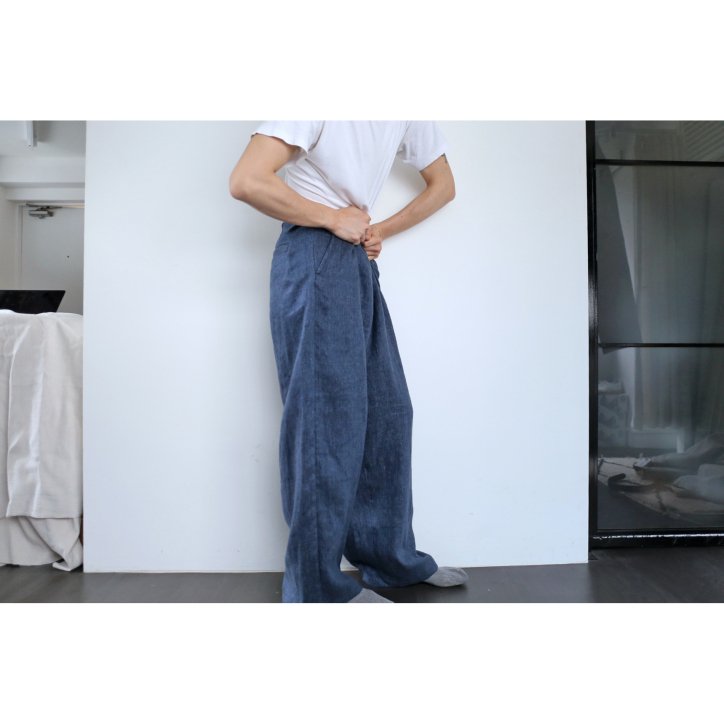 I am dork /アイアムドーク 】Work pants Heavy Linen DENIM - kiretto 通販,オンライン 23SS