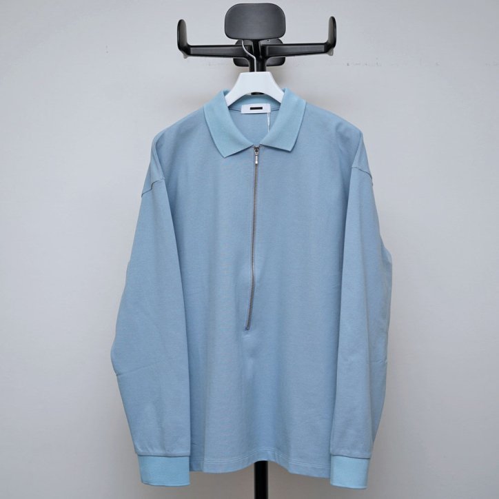 REVERBERATE 】【23AW】ZIP LONG SLEEVE POLO SAX -kirettoーv 通販