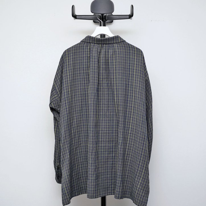 Masnou design / マスノウ デザイン】F.SHIRT (136) CHECK KHAKI