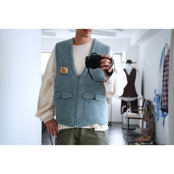 refomed / リフォメッド】【23AW】OLD MAN KNIT VEST SAX-kiretto 通販 