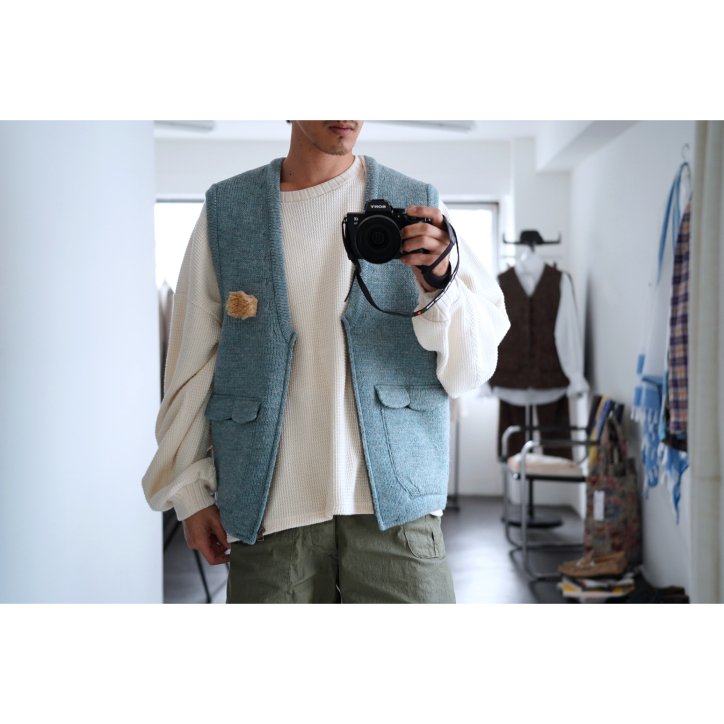 refomed / リフォメッド】【23AW】OLD MAN KNIT VEST SAX-kiretto 通販