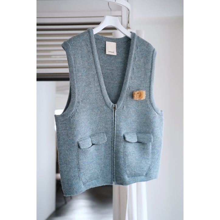 【refomed / リフォメッド】【23AW】OLD MAN KNIT VEST SAX-kiretto 通販/オンライン