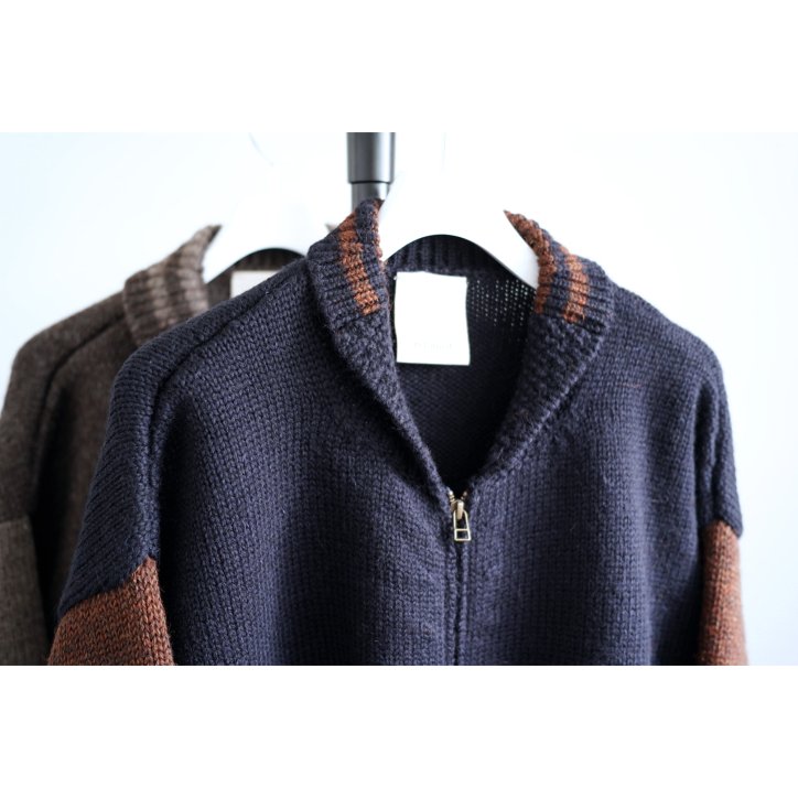 refomed / リフォメッド】STADIUM KAUCHIN KNIT NAVY×BROWN -kiretto