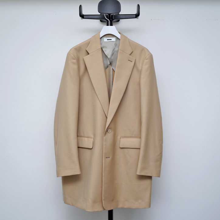 REVERBERATE/リバーバレート LONG TALORED JACKET WOOL BEIGE -kiretto