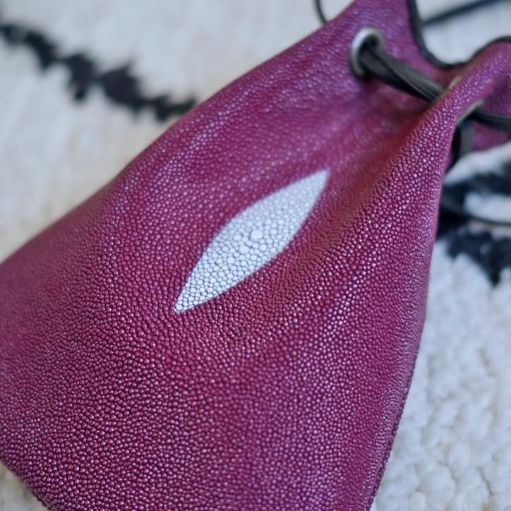O'DEM オデム】合切袋 Stingray 9INCHES DARK CHERRY- kirettoー