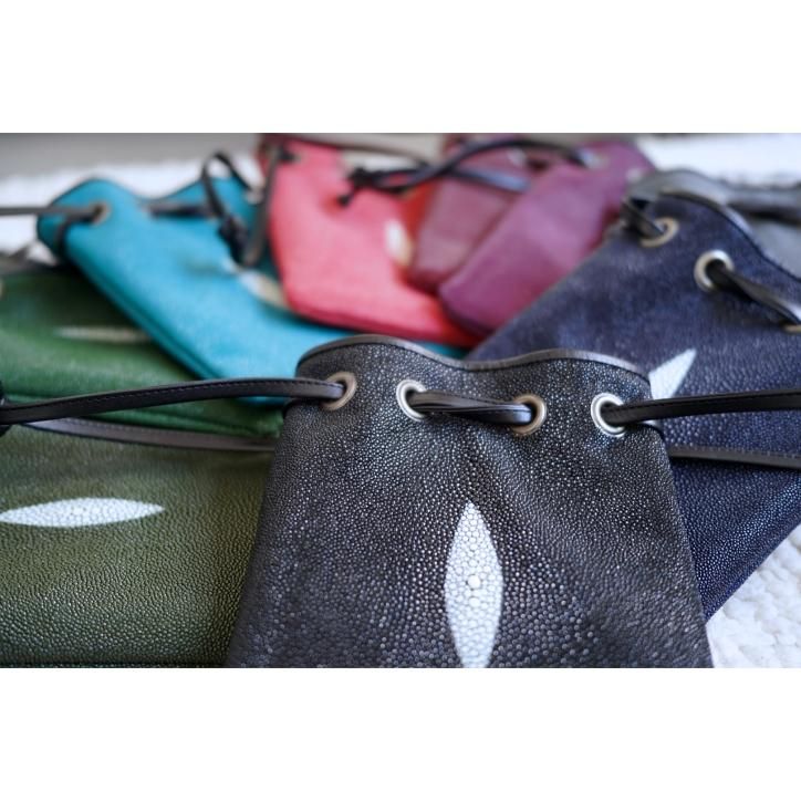 半額！O'DEM オデム合切袋 9inch 巾着　レショップ購入　ブラック　巾着 O'DEM オデム】合切袋 Stingray 9INCHES DARK CHERRY- kirettoー