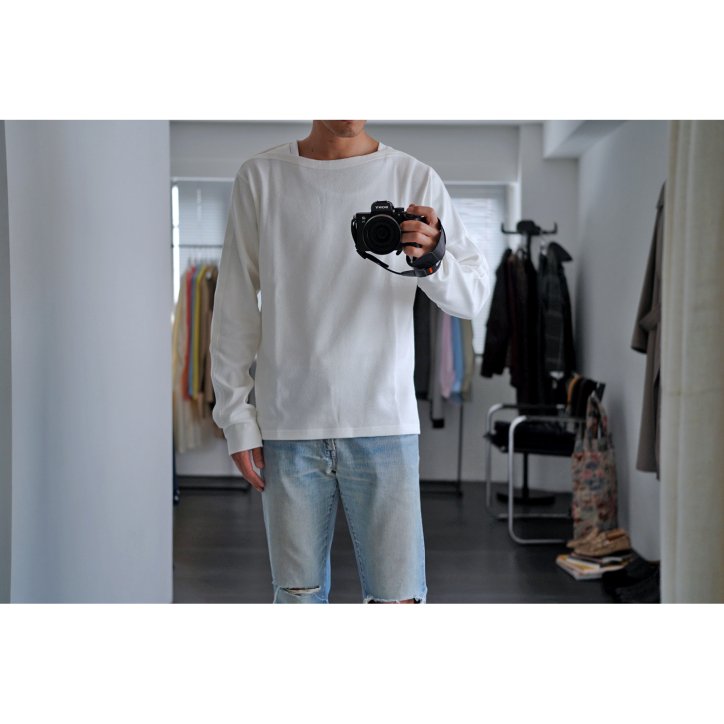 ANSNAM riverrun / アンスナム リヴァーラン】BOATNECK THERMAL TEE