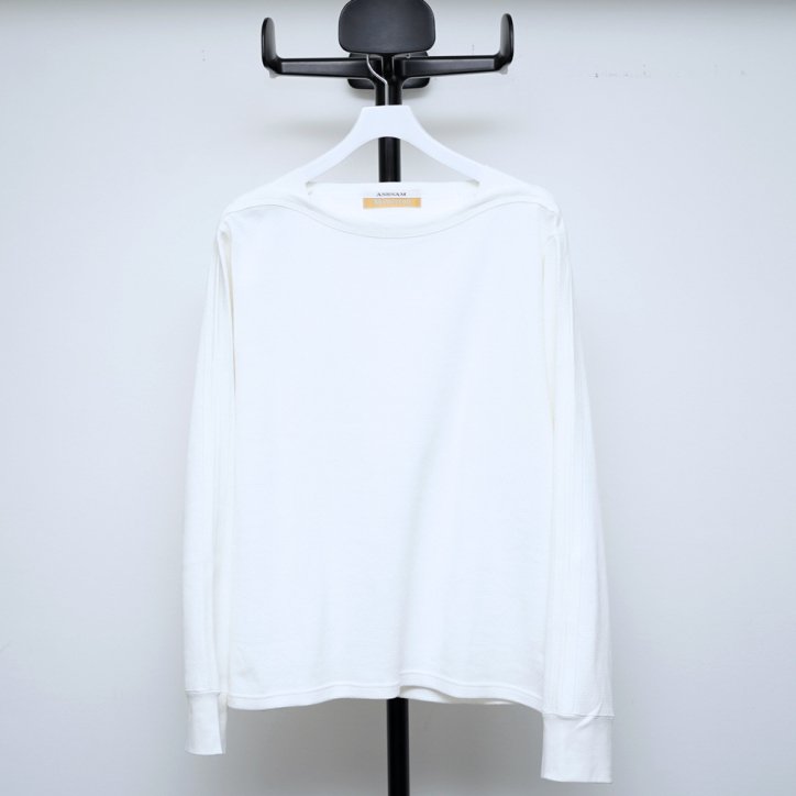 ANSNAM riverrun / アンスナム リヴァーラン】BOATNECK THERMAL TEE