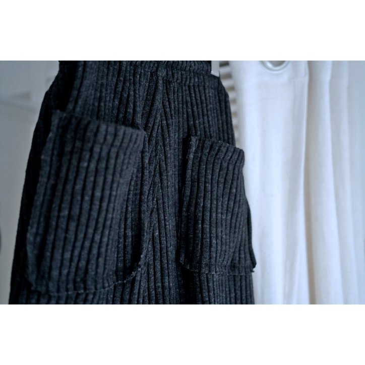 refomed / リフォメッド】WOOL RIB KNIT PANTS CHARCOAL -kiretto 通販