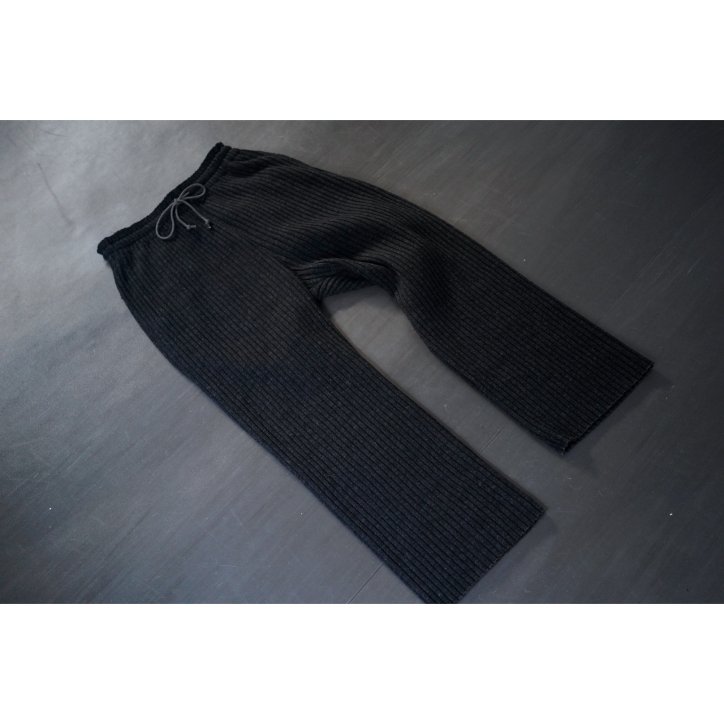 refomed / リフォメッド】WOOL RIB KNIT PANTS CHARCOAL -kiretto 通販