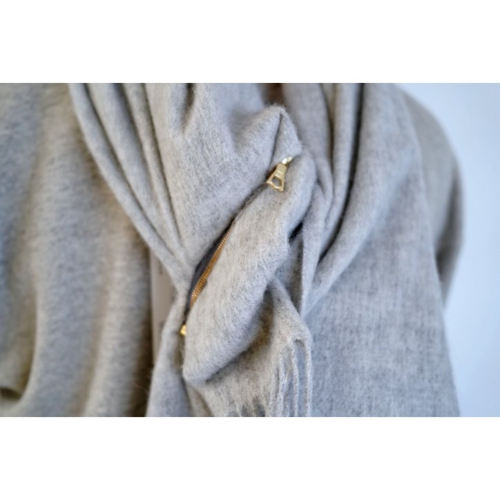 【BLESS n° ブレス】【N°75】DRAPS LONG SCARF GREY MELANGE -kiretto 通販/オンライン