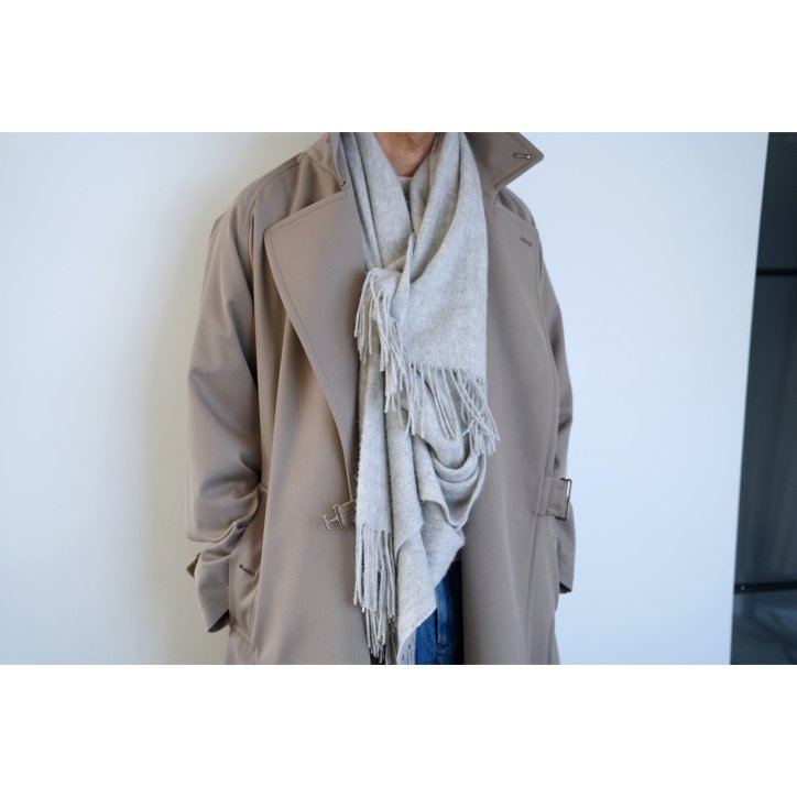 BLESS n° ブレス】【N°75】DRAPS LONG SCARF GREY MELANGE -kiretto