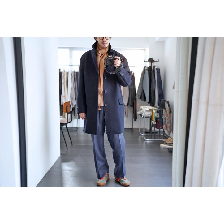 I am dork / アイアムドーク】TAILOR BOX COAT NAVY-kiretto ...