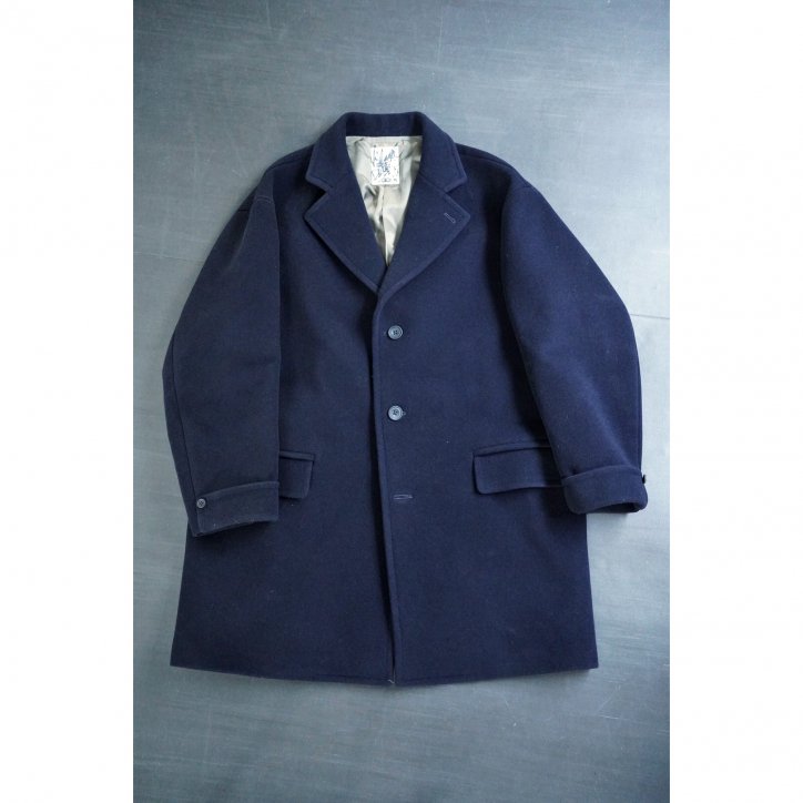 LAST ONEۡI am dork / ɡTAILOR BOX COAT NAVY