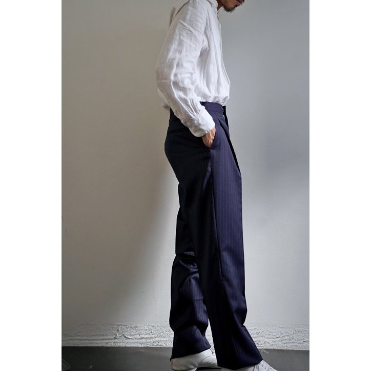 Fendart フェンダール 1tuck Trousers Navy スラックス