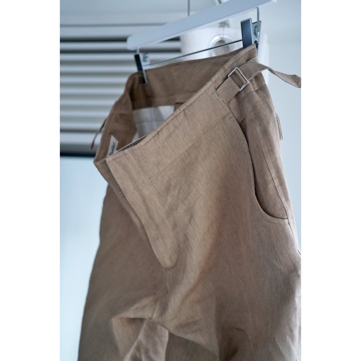 Fendart フェンダール Labeur pants Khaki Linen