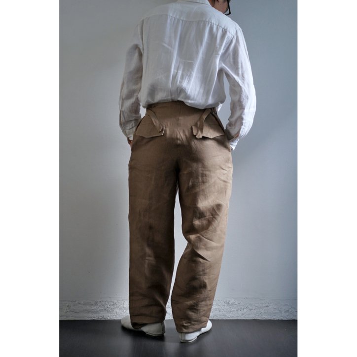 Fendart フェンダール Labeur pants Khaki Linen