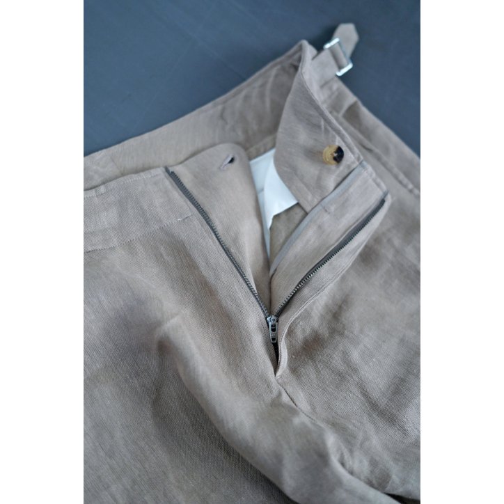 Fendart フェンダール Labeur pants Khaki Linen