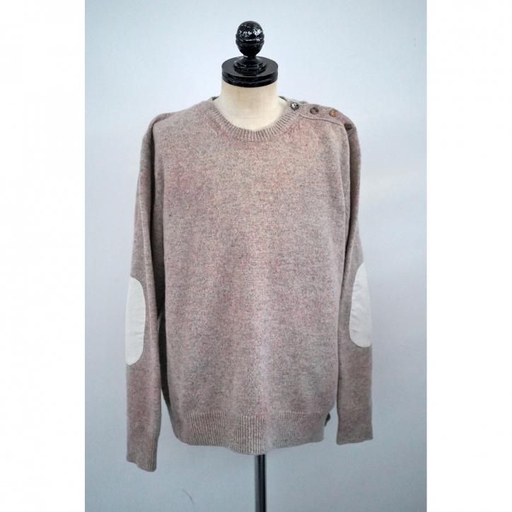 WINTER SALE 30%OFFۡANSNAM riverrun / 󥹥ʥ British Wool Sprayed Pullover Pink/Greige