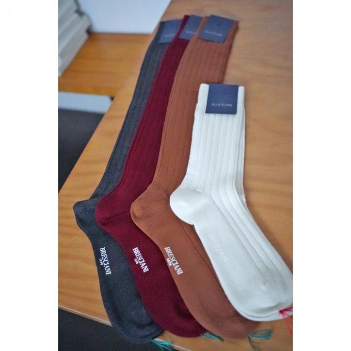 BRESCIAN ֥åˡWOOL RIBBED SOCKS (3colors)