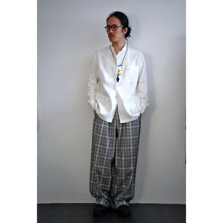 M'S Braque STAND COLLAR SHIRT JACKET ECRU