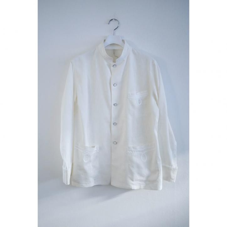 M'S Braque ॺ֥åSTAND COLLAR SHIRT JACKET ECRU