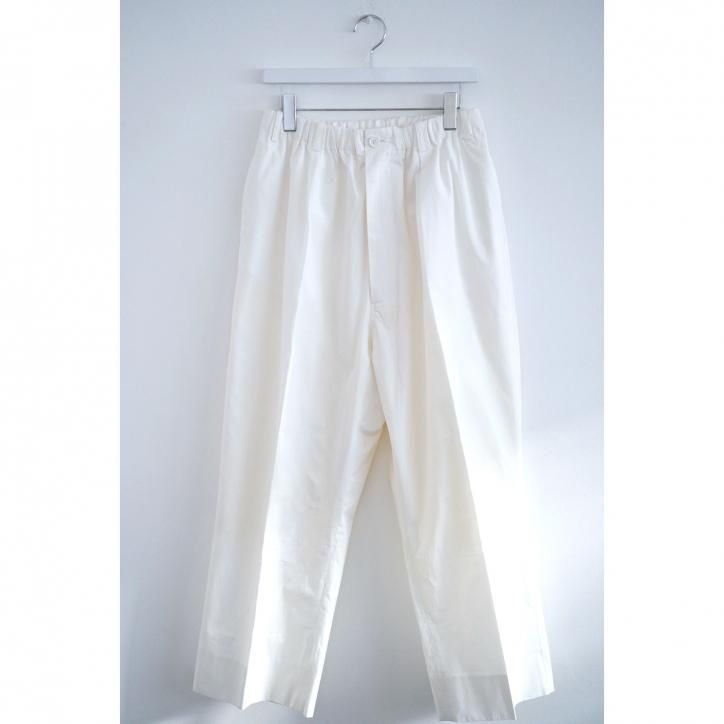 nonnotte/ΥΥåȡDraping Elastic In Tuck Wide Trousers WHITE