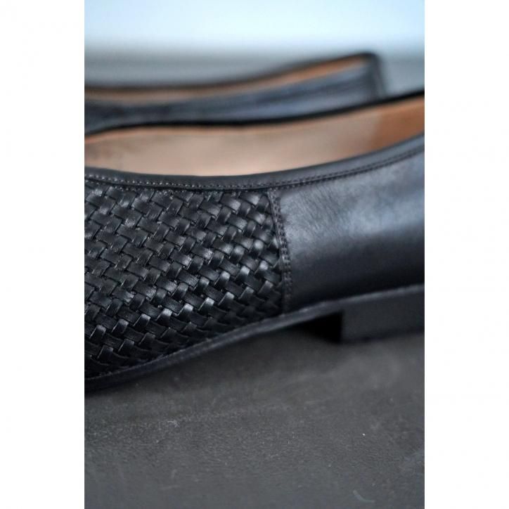 【post production】tear pumps ブラックメッシュ/5h Post Production Tear Pumps - Mesh Calf 